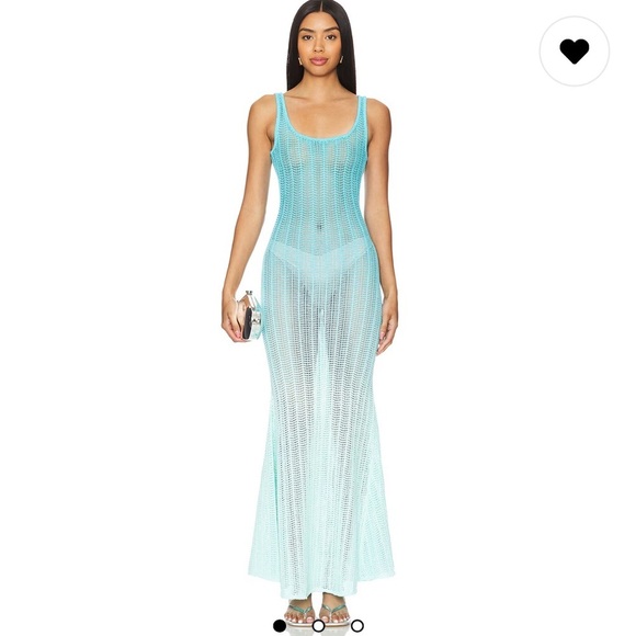 Lovers + Friends Dresses & Skirts - Lovers and Friends Katrina Mesh Maxi Dress in Blue Ombre size XS
